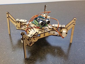 meped quadruped robot robotics biped head crab hexapod mearm octoped walker walking 3d print model - Mito3D
