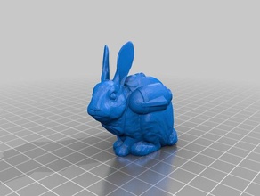 jetpack bunny small decor 3d print model - Mito3D