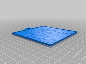 debbie lithopane 2d art customized 3d print model - Mito3D