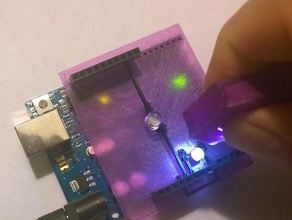 arduino sensore di luce scudo l'elettronica i circuiti conduttivo f-elettrico strumentalizzano 3d print model - Mito3D
