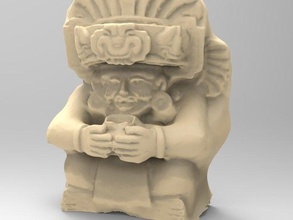 cerâmica urn zapotec anúncio 200-800 do estado de oaxaca no méxico esculturas campo museu 3d print model - Mito3D