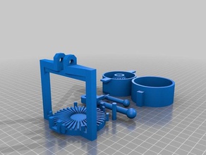 drying press parts 3d printing compression dryer fluid liquid pressure vice water 3d print model - Mito3D