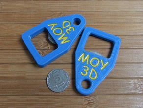 keychain coin bottle opener keychains moy3d 3d print model - Mito3D