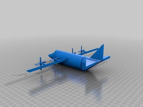 c-130 hercules de avión La impresión en 3d 3d print model - Mito3D