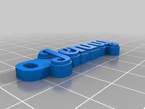 my customized ultimate hd font keychain v2 700 fonts keychains 3d print model - Mito3D