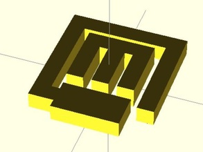 dallas makerspace logotipo signos logotipos 3d print model - Mito3D
