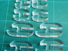 pannello clip acrilico di 3mm replicatore telaio Stampante 3d parti caso recinto 3d print model - Mito3D