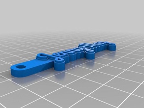 my customized ultimate hd font keychain v2 700 fonts keychains 3d print model - Mito3D