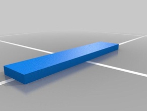 astm d790 - flex bar A impressão 3d de testes felxu flexão 3d print model - Mito3D