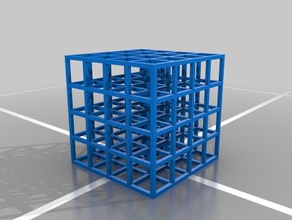 semplice struttura cubica - 1 pollice Stampa 3d prove cubi 3d print model - Mito3D