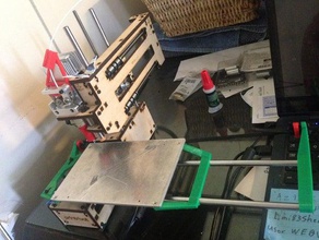 182mm x eixo completo de impressão cama atualização printrbot simples 1405 tomadores edição 2015 Impressora 3d peças parte 3d print model - Mito3D