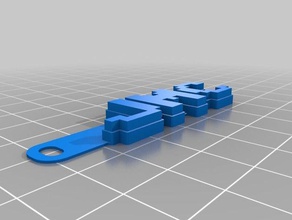 jmc pixel de porte-clés personnalisé 3d print model - Mito3D
