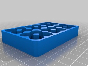 24 aa pil tepsi organizasyon özelleştirilmiş 3d print model - Mito3D