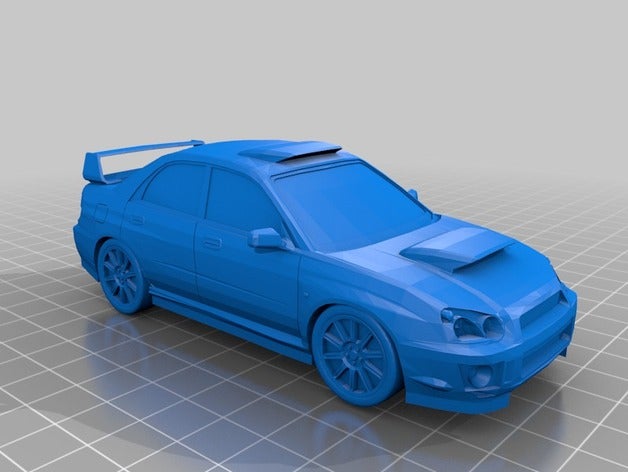 subaru impreza wrx sti 2004-2005 automotive 2004 2005 gd 3D print model - Mito3D