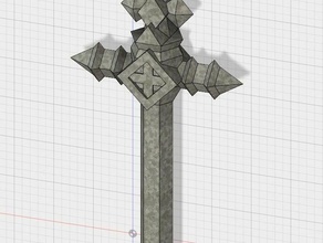 castlevania combate cruz ferramentas manuais 3d print model - Mito3D
