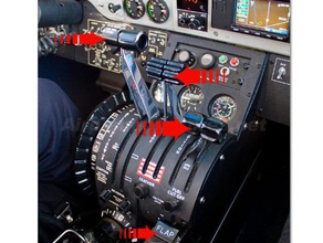 pedestal knob - speed prop condition flap beechcraft b200 cockpit flight simulator general aviation avionics 3d print model - Mito3D