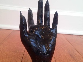 açık el heykeller elleri çivi 3d print model - Mito3D