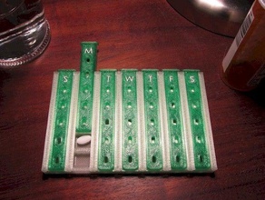 un mese della scatola pillola bagno portapillole contenitore 3d print model - Mito3D