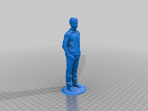standing figure alex people body boy bust face figurine head human kinect man torso 3d print model - Mito3D