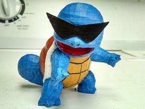squirtle líder do esquadrão pokemon figuras brinquedo 3d print model - Mito3D