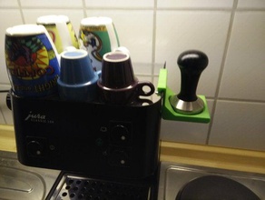 jura-tamperstation Küche und Esszimmer Kaffee tamper espresso station 3d print model - Mito3D