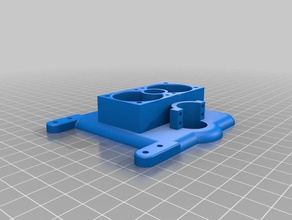 mendel max x carriage re-mix 3d printer parts e3d 3d print model - Mito3D