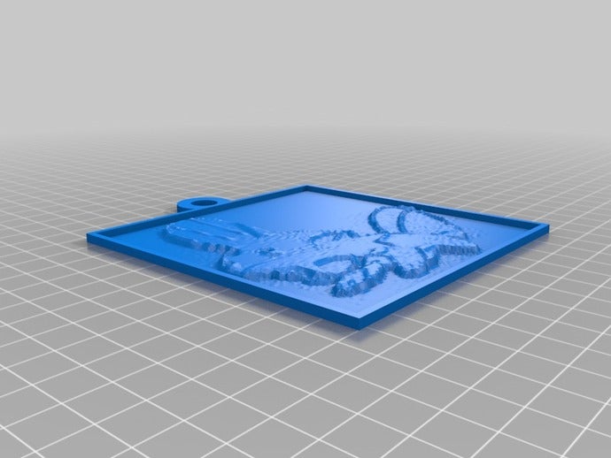 mudkip lithopane 2d art personalizado 3D print model - Mito3D