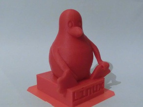 linux pingouin tux sculptures 3d print model - Mito3D