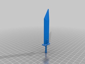 buster sword toy & game accessories cloud final fantasy lego 3d print model - Mito3D
