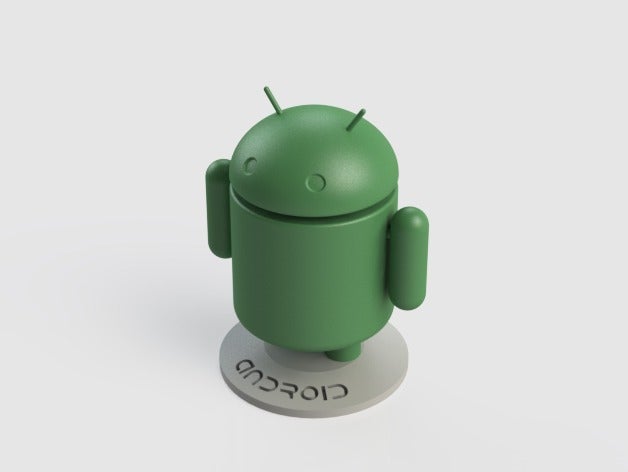 android mascotte bugdroid modello di robot 3D print model - Mito3D
