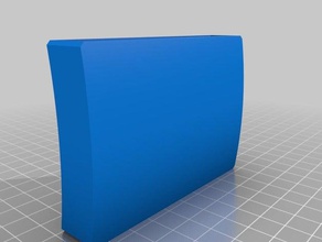 my customized curved business card case accessories 3d print model - Mito3D