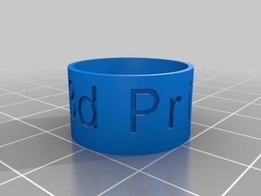 mi anillo personalizado los anillos 3d print model - Mito3D