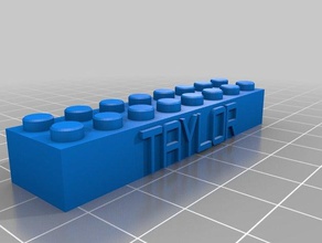 taylor jouets de construction personnalisé 3d print model - Mito3D