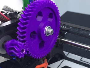 herringbone gears robo3d r1 3d printer parts extruder gear 3d print model - Mito3D