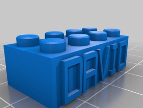 david lego juguetes de construcción personalizado 3d print model - Mito3D