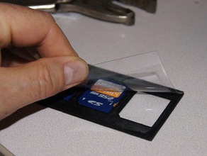sd business card holder computer biglietto da visita moda memoria organizzatore scheda di archiviazione tecnologia viaggio wallet 3d print model - Mito3D
