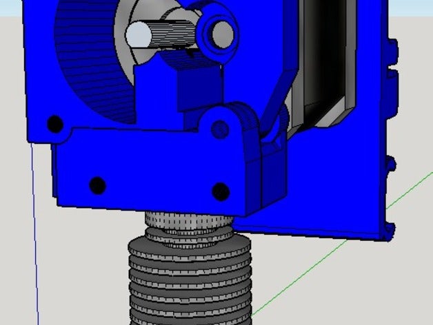 e3d v6 singolo direct drive di sistema Stampante 3d estrusori estrusore hotend ninjaflex prusa i3 rework reprap 3D print model - Mito3D