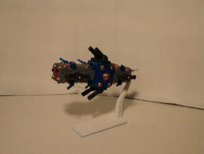frégate de la porcupine jouets & jeux frontières frontière saga l'espace vaisseau spatial 3d print model - Mito3D