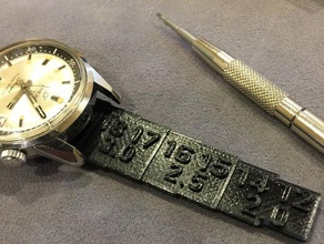 cinturino di orologio strumento ridimensionamento moda misuratore guarda watch band calibro 3d print model - Mito3D