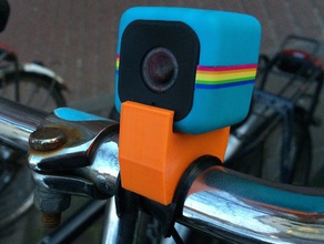 polaroid cube cycle de mont-24mm guidon vélos le mont 3d print model - Mito3D