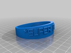 super beth braccialetto personalizzato bracciali su misura 3d print model - Mito3D