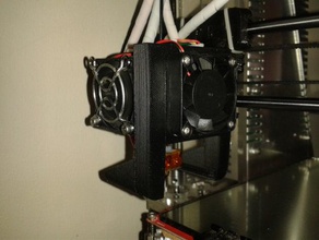 ventilador capa katman kanal fan prusa i3 folgertech 3d yazıcı parçaları monte edin 3d print model - Mito3D