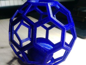 ball buckyball math art 3d print model - Mito3D
