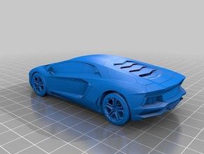 lamborghini La impresión en 3d 3d print model - Mito3D