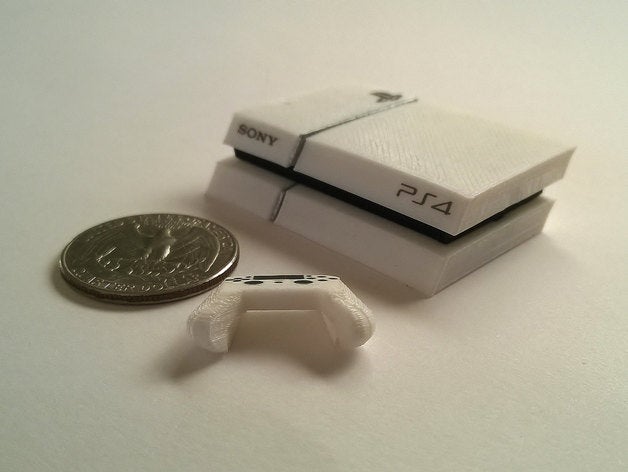 mini sony playstation 4 giochi e giocattoli console carino in miniatura 3D print model - Mito3D
