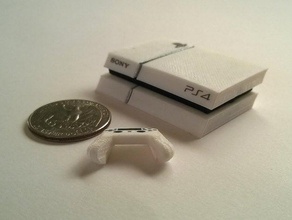 mini sony playstation 4 jouets & jeux console mignon miniature la 3d print model - Mito3D