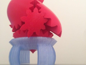 yet another pla heart gear stand interactive 3d print model - Mito3D