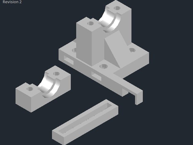 prusa i3 e3d v6 bowden x-carro de montaje ajustable x-tope terminal Impresora 3d extrusoras hotend monte el rework 3D print model - Mito3D