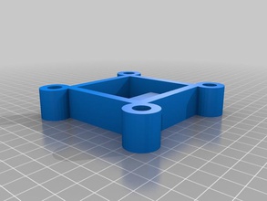 matriz de led montagem 8x8 outros recipiente openscad 3d print model - Mito3D