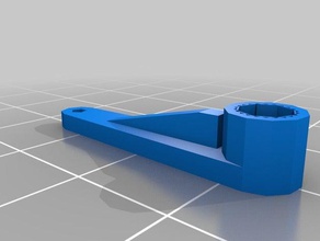 my customized parametric servo arms 3f 2f robotics 3d print model - Mito3D